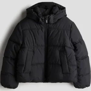 Dziewczynka Kurtka puffer z kapturem